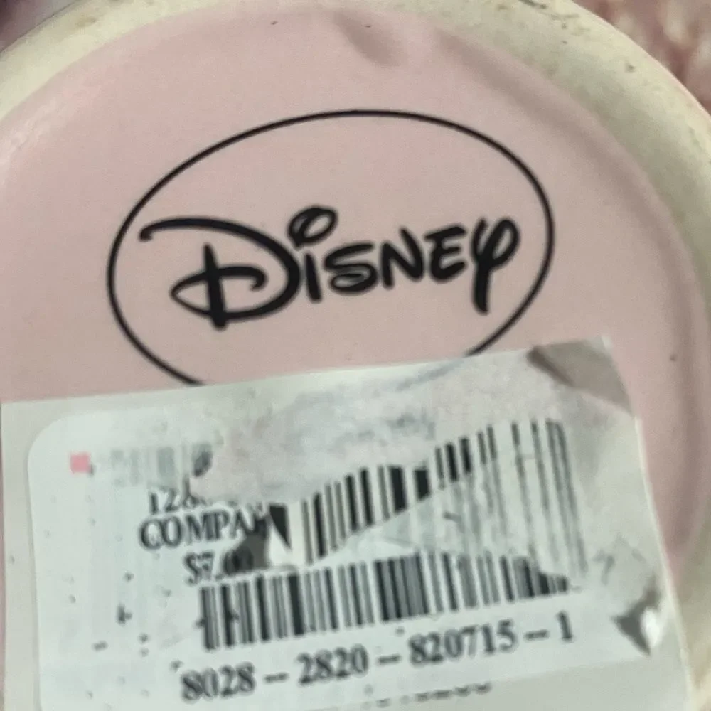 NWT Disney Mickey Mouse Gold Icon‎ Light Pink 16 oz Ceramic Travel Coffee…